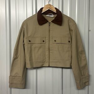 No Boundaries NWT Cropped Chore Barn Coat Women XS Casual Streetwear